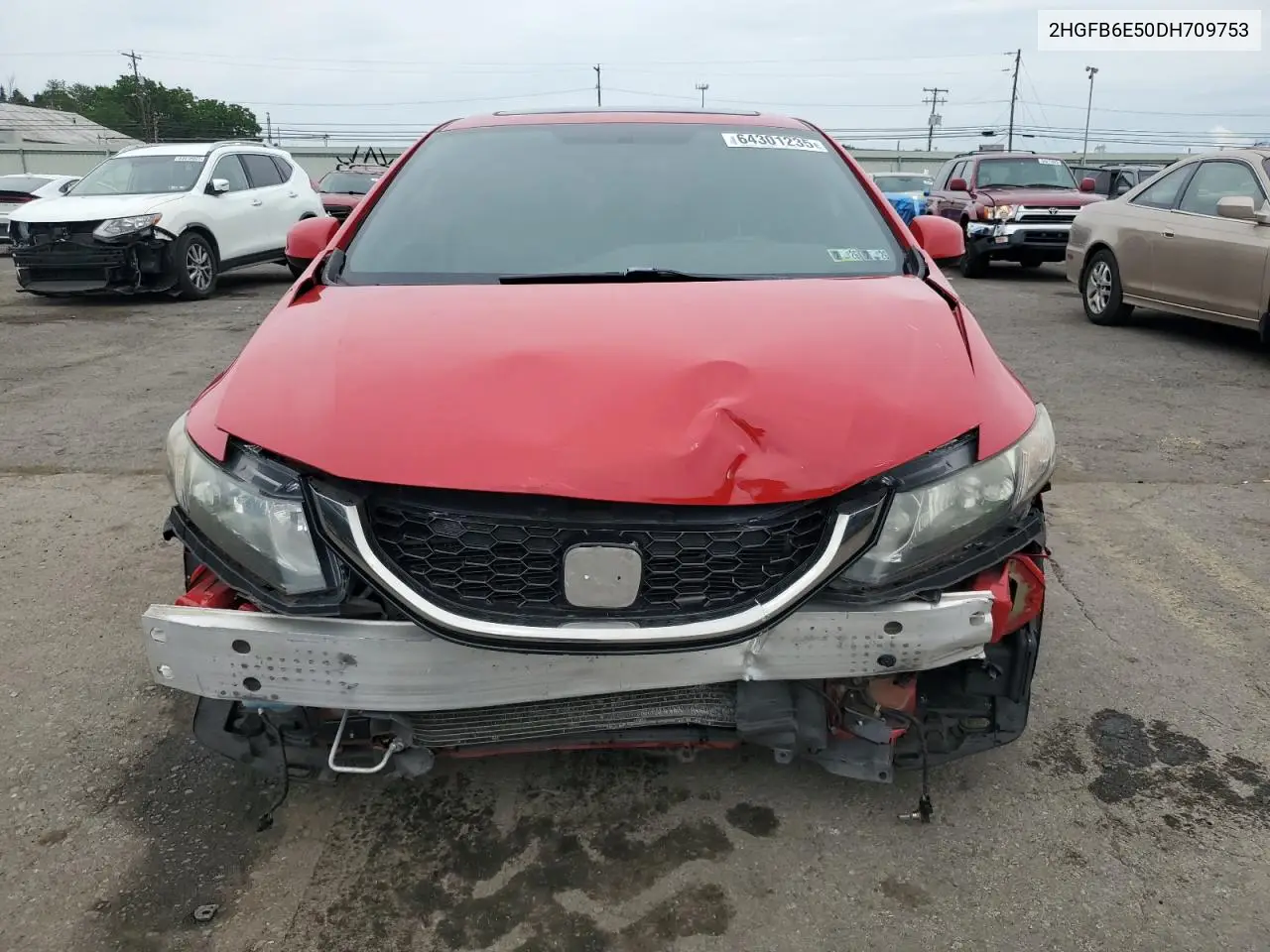 2013 Honda Civic Si VIN: 2HGFB6E50DH709753 Lot: 64301235