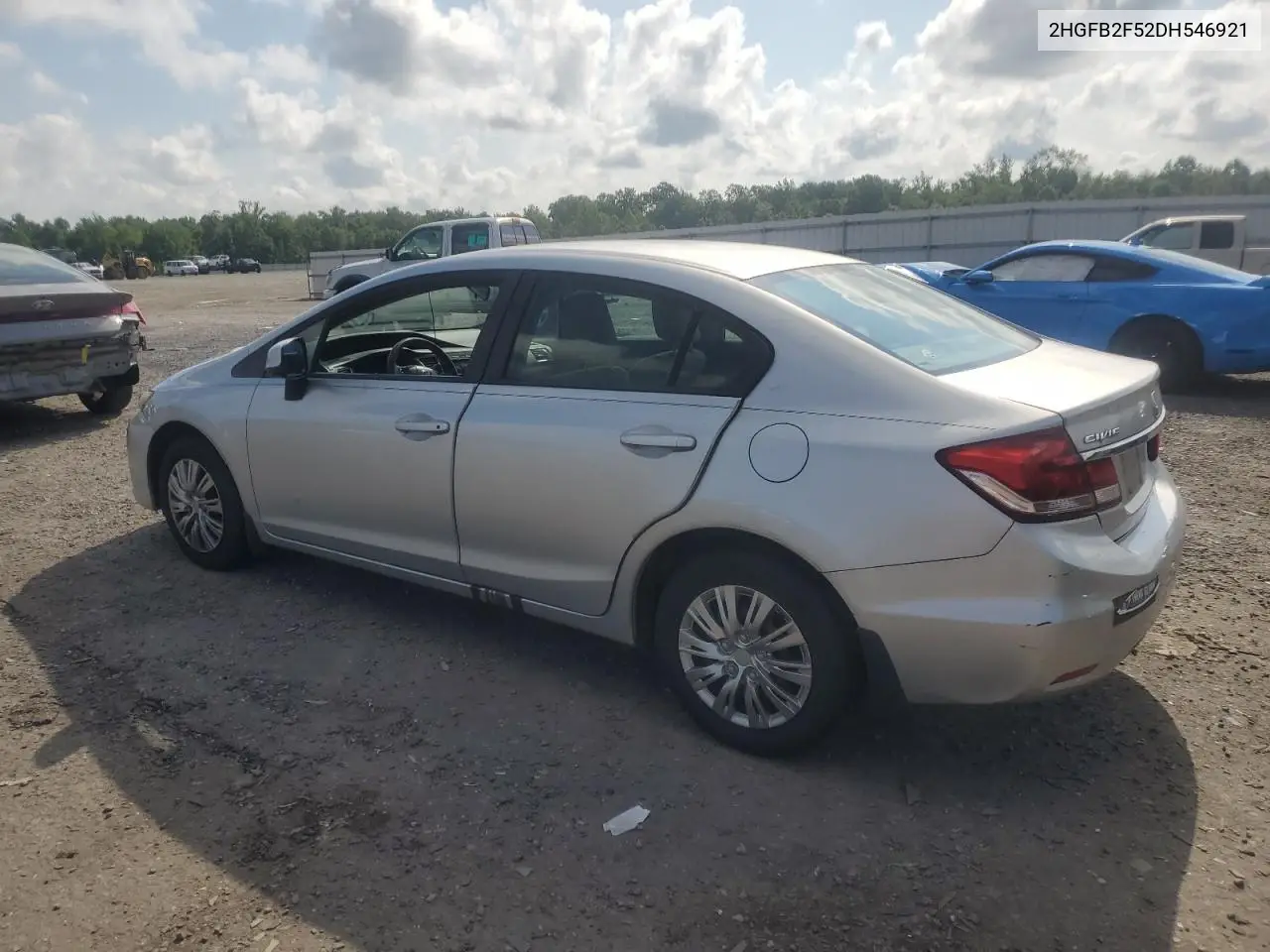 2013 Honda Civic Lx VIN: 2HGFB2F52DH546921 Lot: 64371215