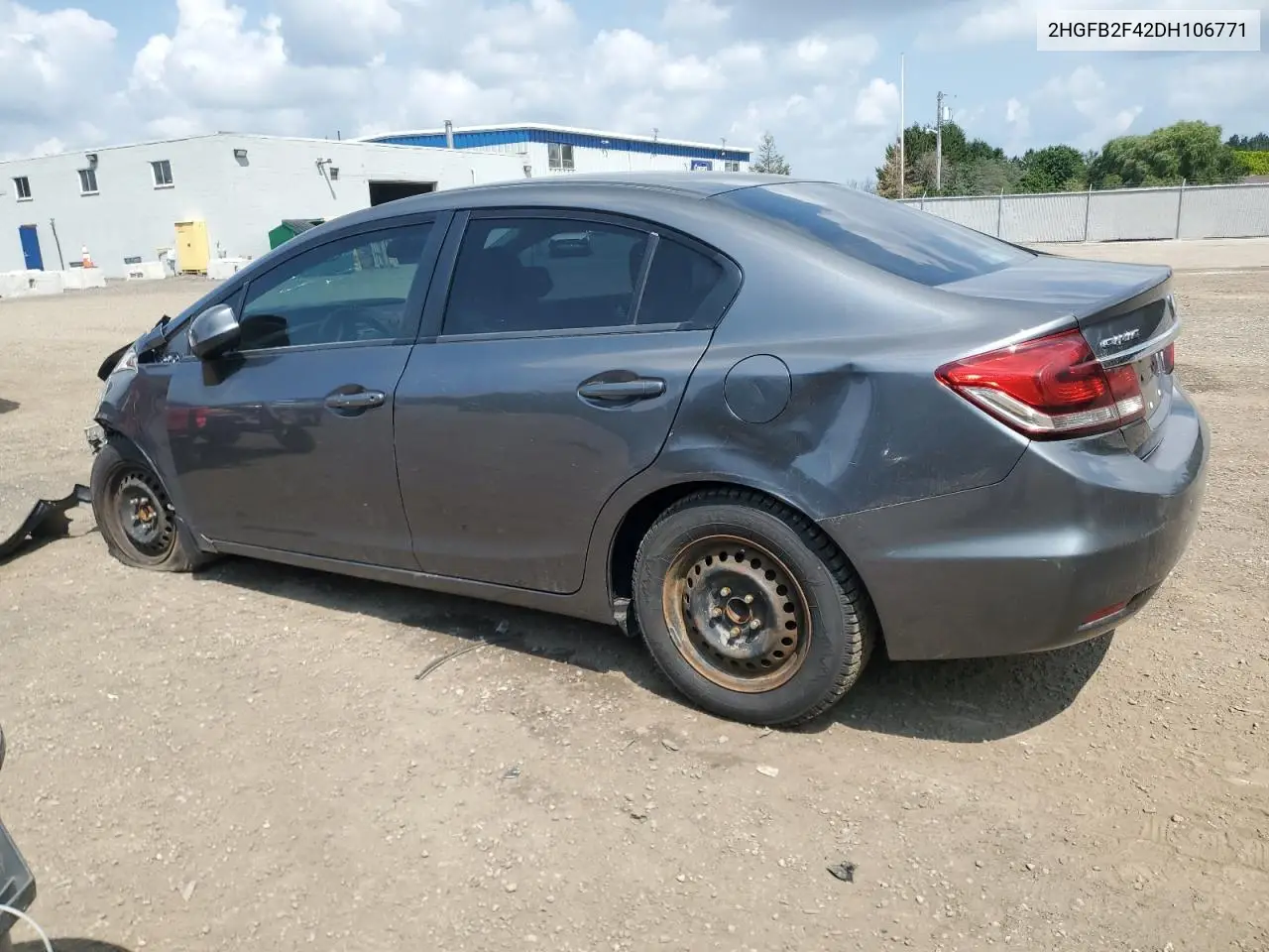 2013 Honda Civic Lx VIN: 2HGFB2F42DH106771 Lot: 64420245