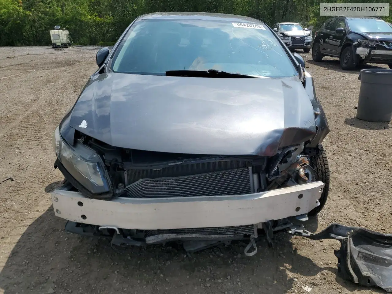 2013 Honda Civic Lx VIN: 2HGFB2F42DH106771 Lot: 64420245