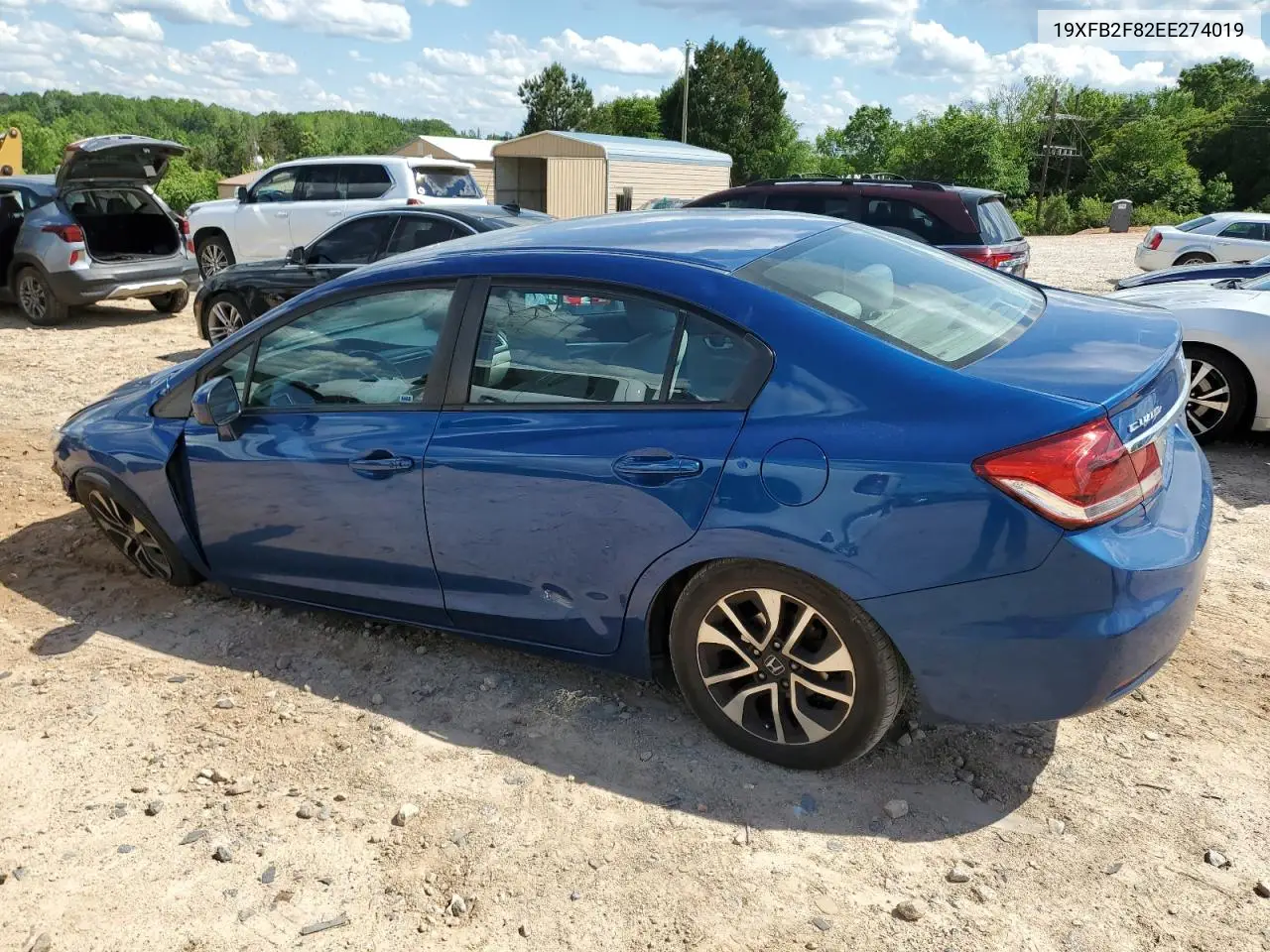 2014 Honda Civic Ex VIN: 19XFB2F82EE274019 Lot: 55843535