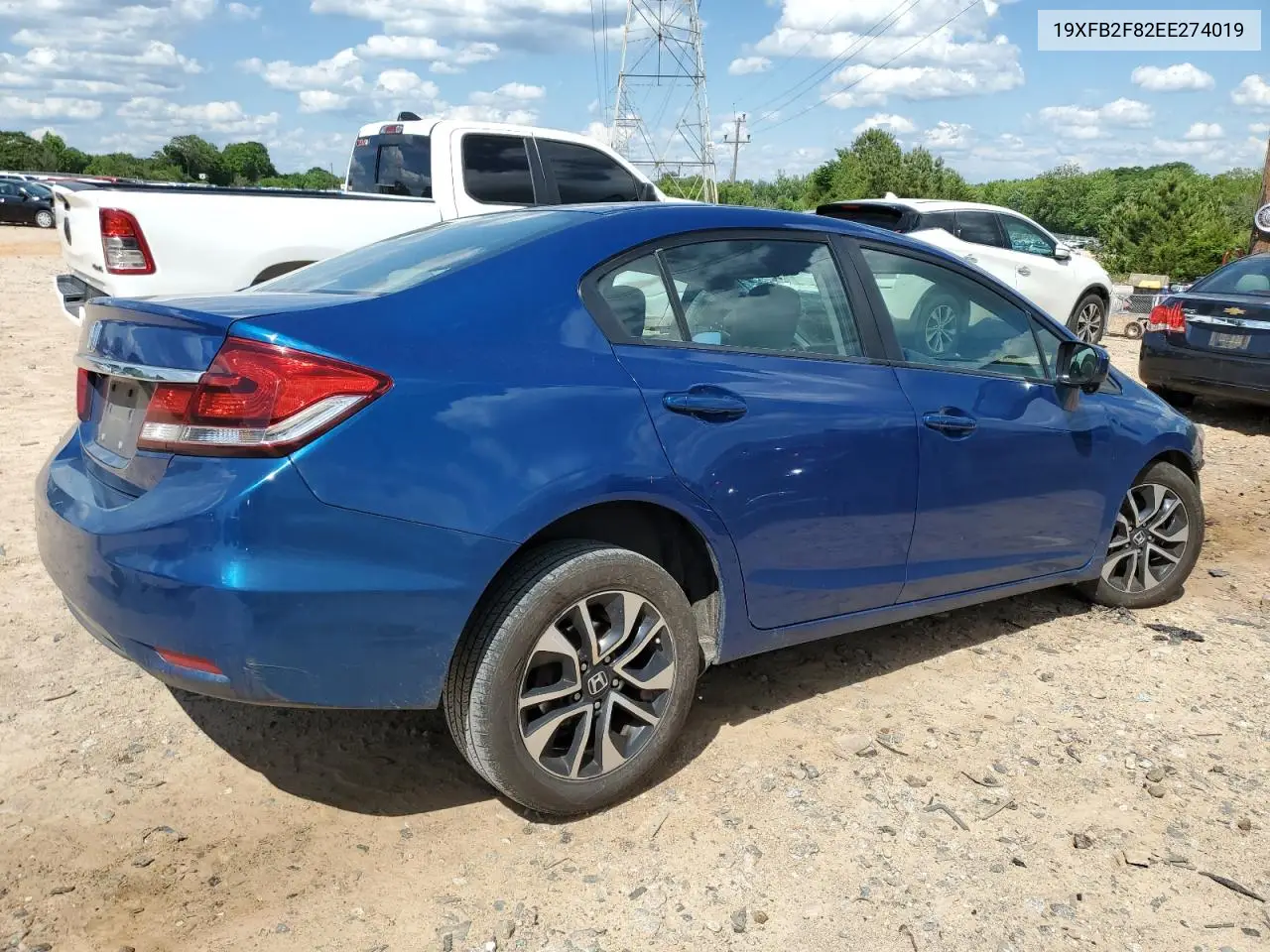 2014 Honda Civic Ex VIN: 19XFB2F82EE274019 Lot: 55843535