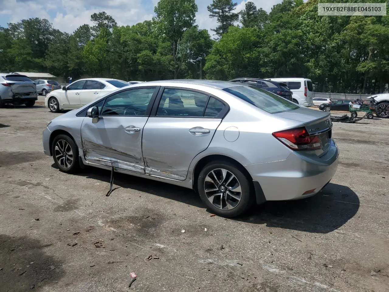 2014 Honda Civic Ex VIN: 19XFB2F88EE045103 Lot: 57072335
