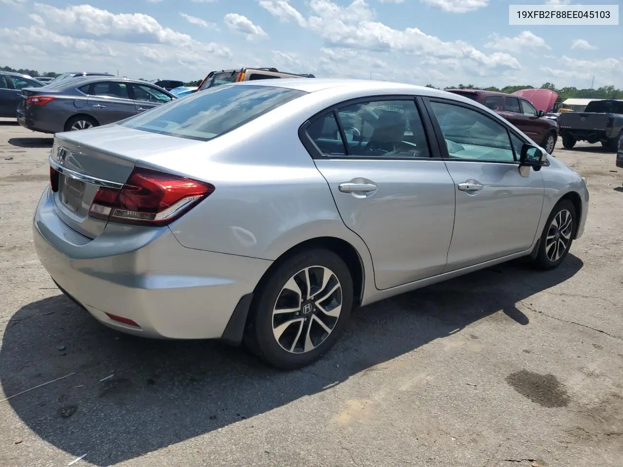 2014 Honda Civic Ex VIN: 19XFB2F88EE045103 Lot: 57072335