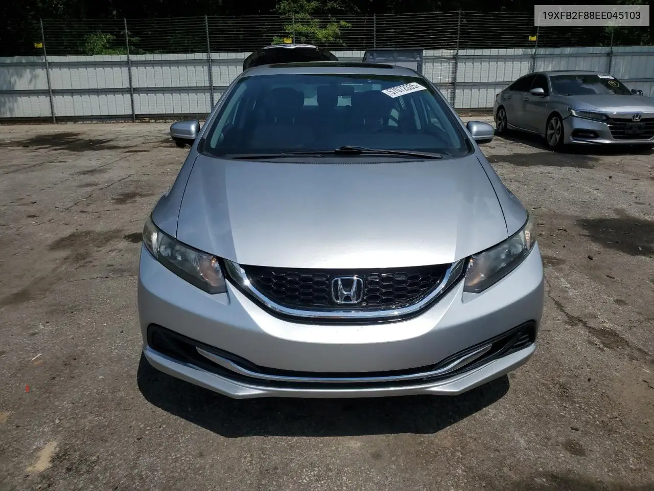 2014 Honda Civic Ex VIN: 19XFB2F88EE045103 Lot: 57072335