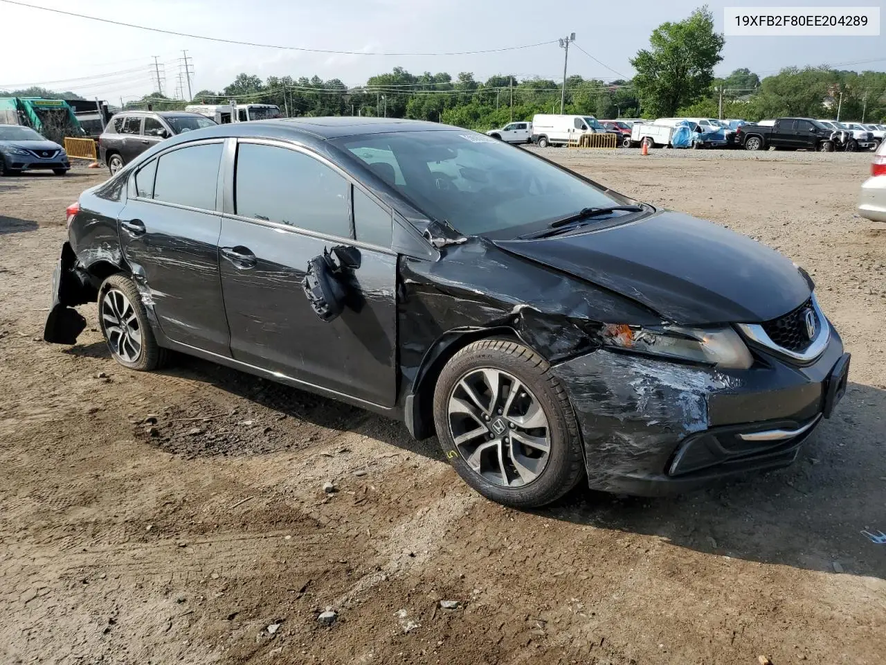 2014 Honda Civic Ex VIN: 19XFB2F80EE204289 Lot: 59662955