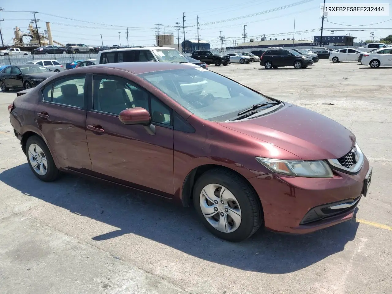 2014 Honda Civic Lx VIN: 19XFB2F58EE232444 Lot: 62185385