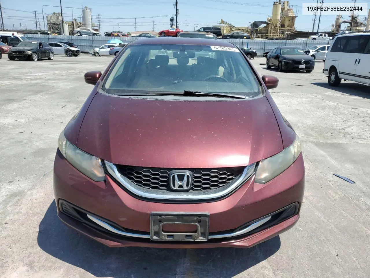 2014 Honda Civic Lx VIN: 19XFB2F58EE232444 Lot: 62185385