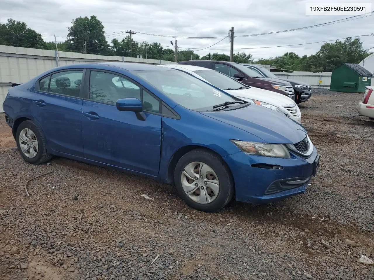 2014 Honda Civic Lx VIN: 19XFB2F50EE230591 Lot: 62409225