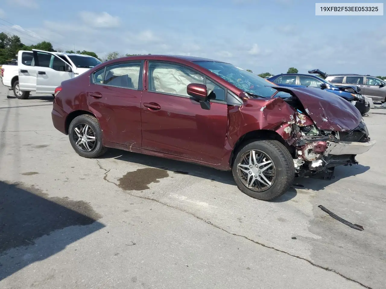 2014 Honda Civic Lx VIN: 19XFB2F53EE053325 Lot: 62477215
