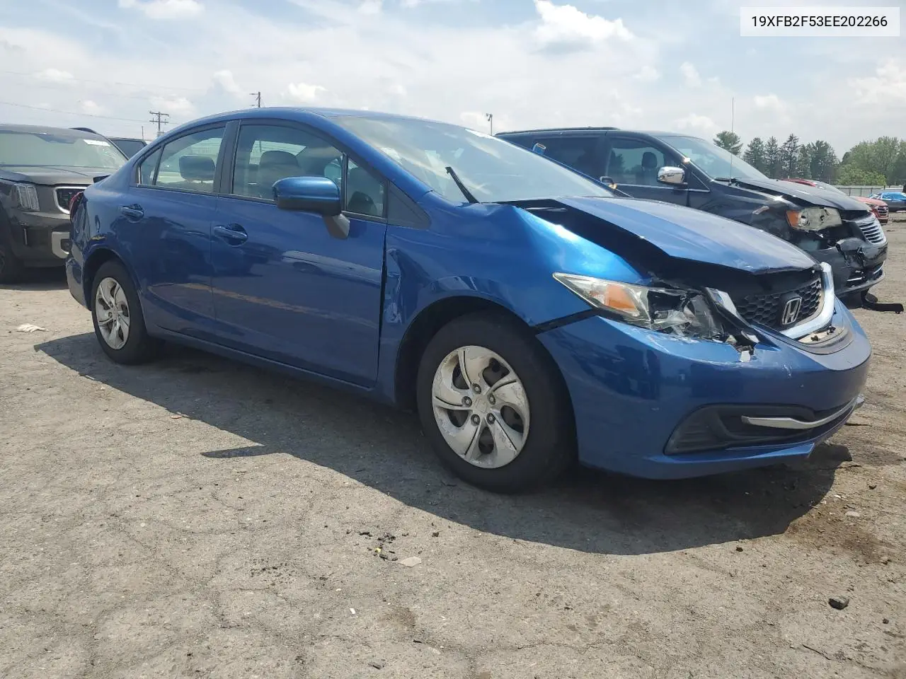 2014 Honda Civic Lx VIN: 19XFB2F53EE202266 Lot: 62637945