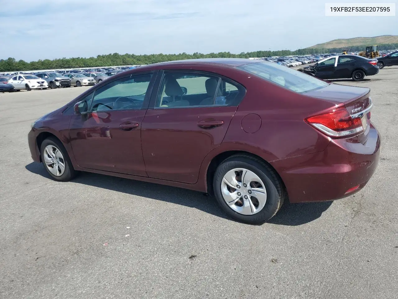 2014 Honda Civic Lx VIN: 19XFB2F53EE207595 Lot: 62738375