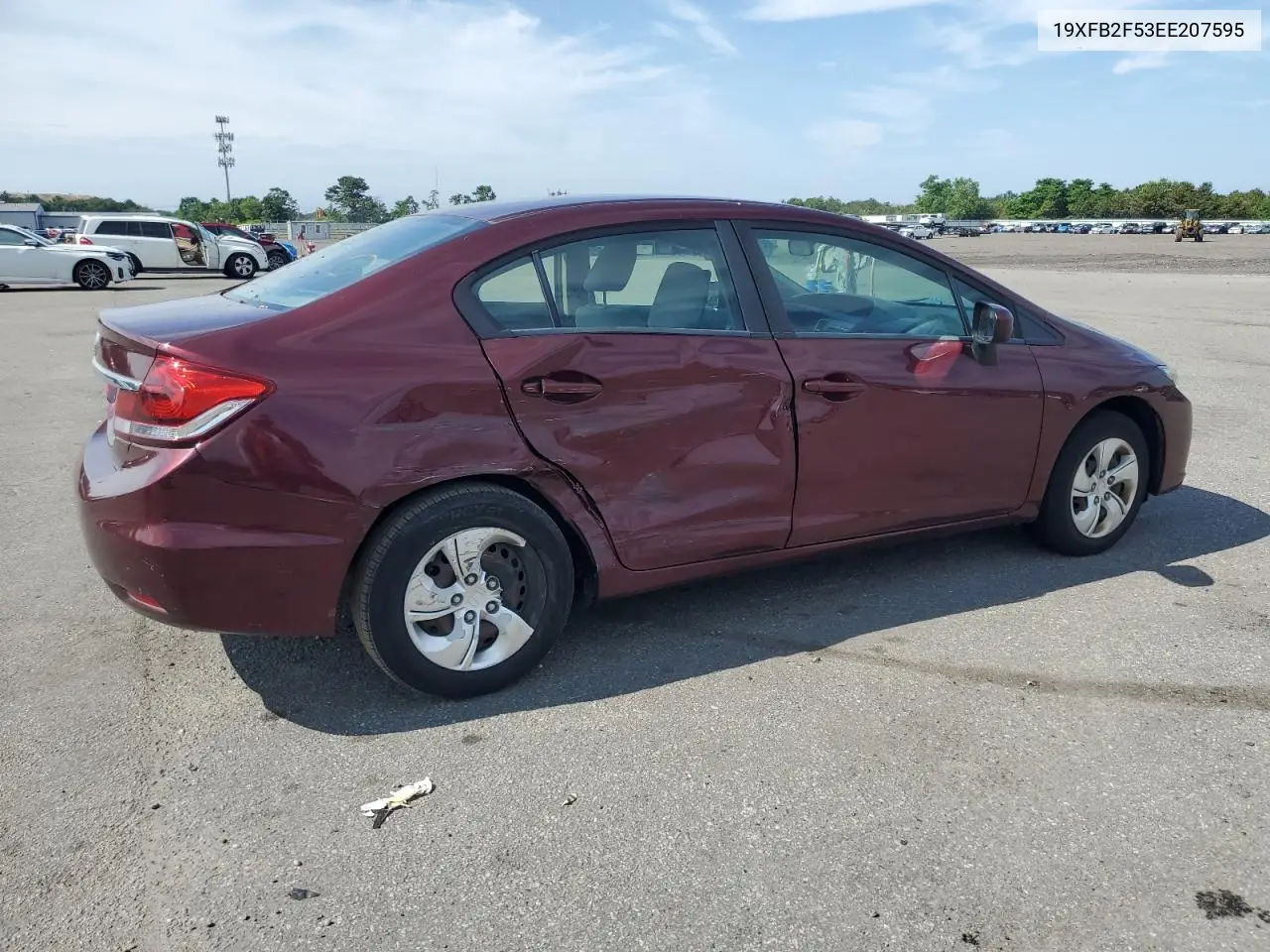 2014 Honda Civic Lx VIN: 19XFB2F53EE207595 Lot: 62738375