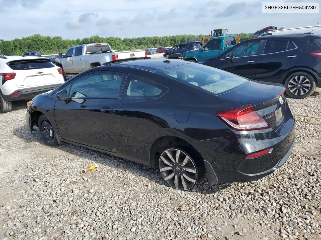 2014 Honda Civic Exl VIN: 2HGFG3B07EH504280 Lot: 62804175