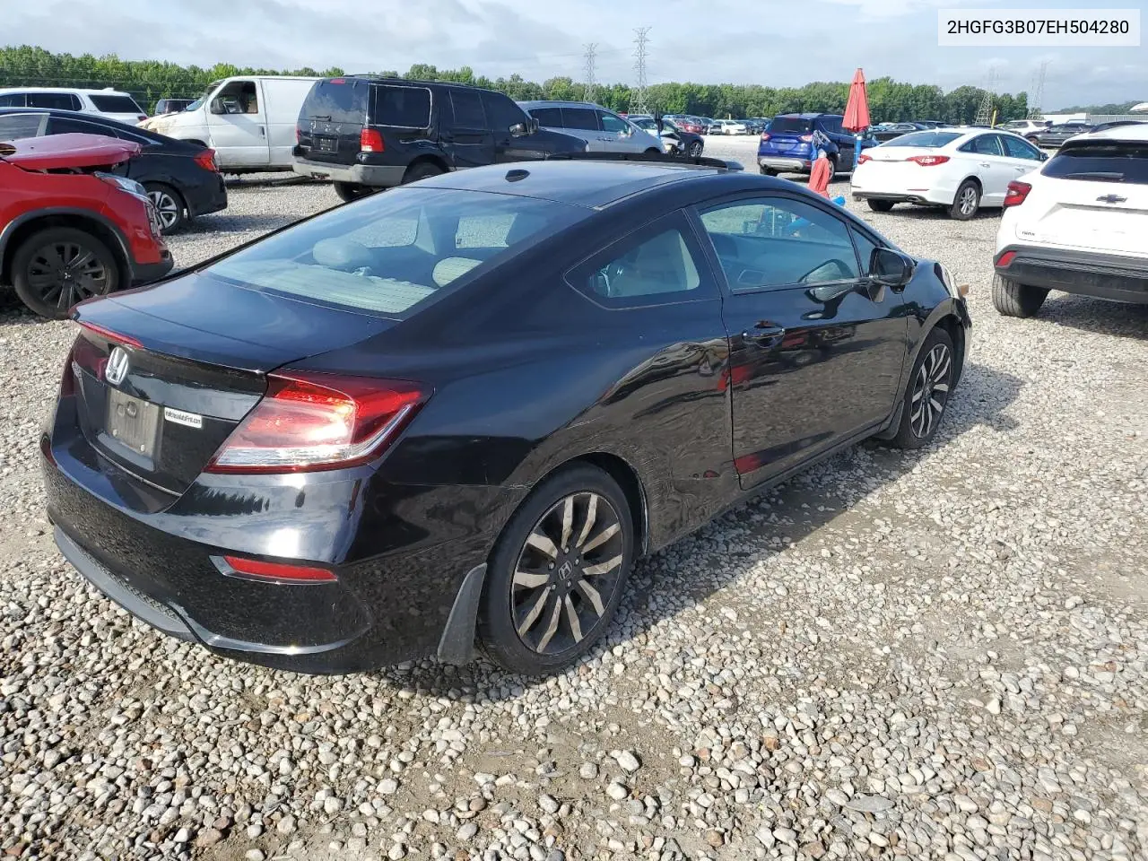 2014 Honda Civic Exl VIN: 2HGFG3B07EH504280 Lot: 62804175