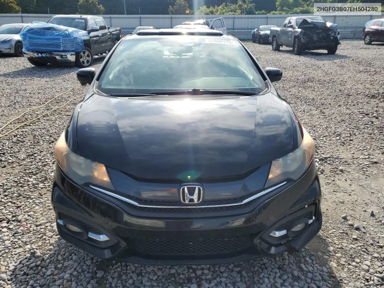 2014 Honda Civic Exl VIN: 2HGFG3B07EH504280 Lot: 62804175