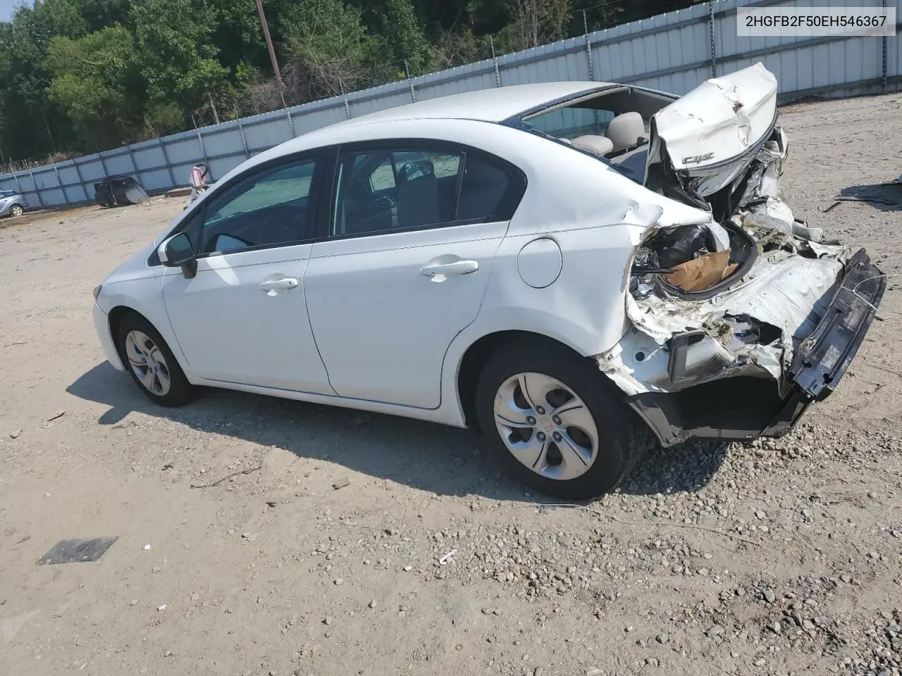 2014 Honda Civic Lx VIN: 2HGFB2F50EH546367 Lot: 62834185