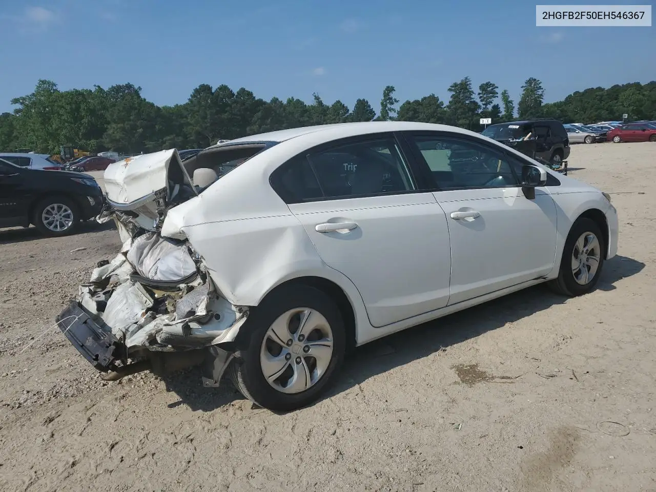 2014 Honda Civic Lx VIN: 2HGFB2F50EH546367 Lot: 62834185