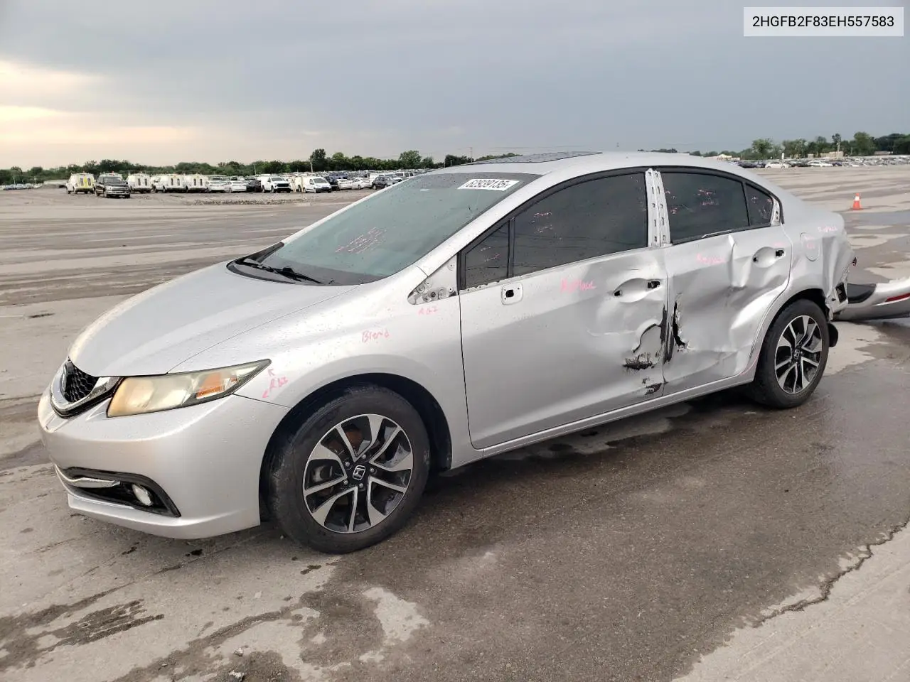 2014 Honda Civic Ex VIN: 2HGFB2F83EH557583 Lot: 62939135