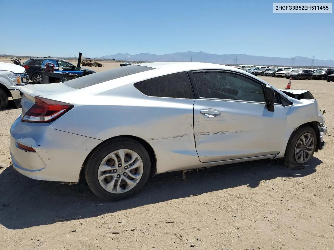 2014 Honda Civic Lx VIN: 2HGFG3B52EH511455 Lot: 62945515