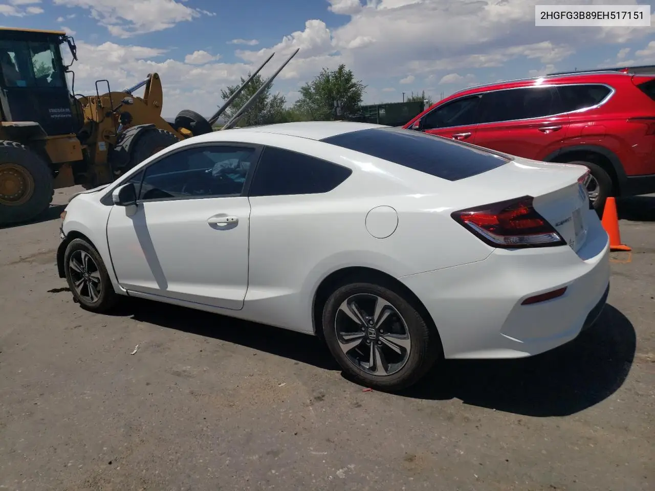 2014 Honda Civic Ex VIN: 2HGFG3B89EH517151 Lot: 62946285