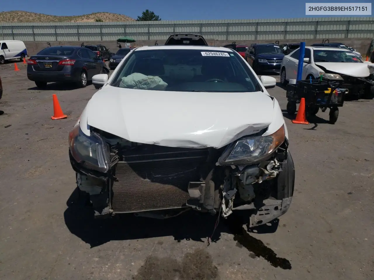 2014 Honda Civic Ex VIN: 2HGFG3B89EH517151 Lot: 62946285