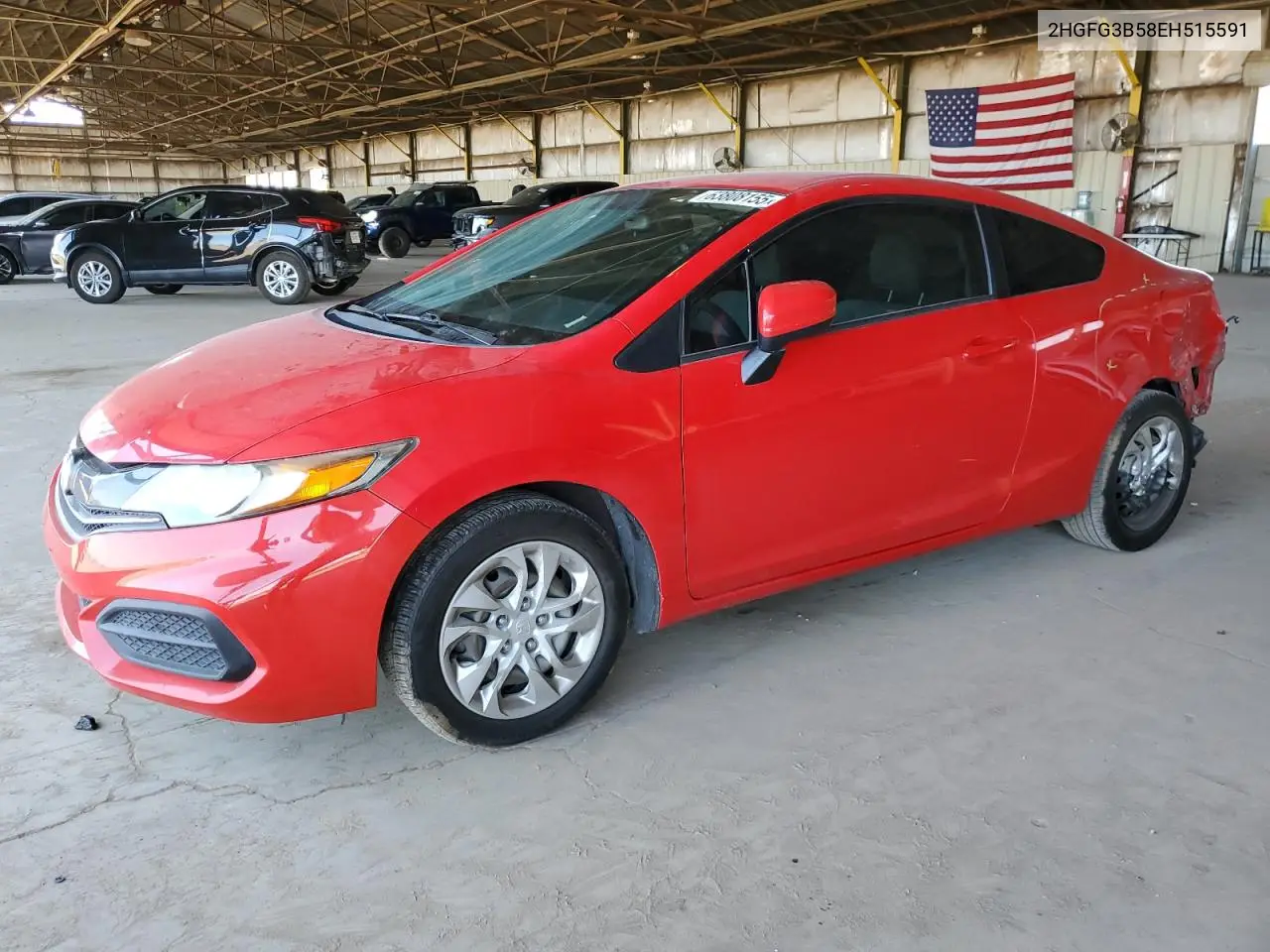 2014 Honda Civic Lx VIN: 2HGFG3B58EH515591 Lot: 63808155