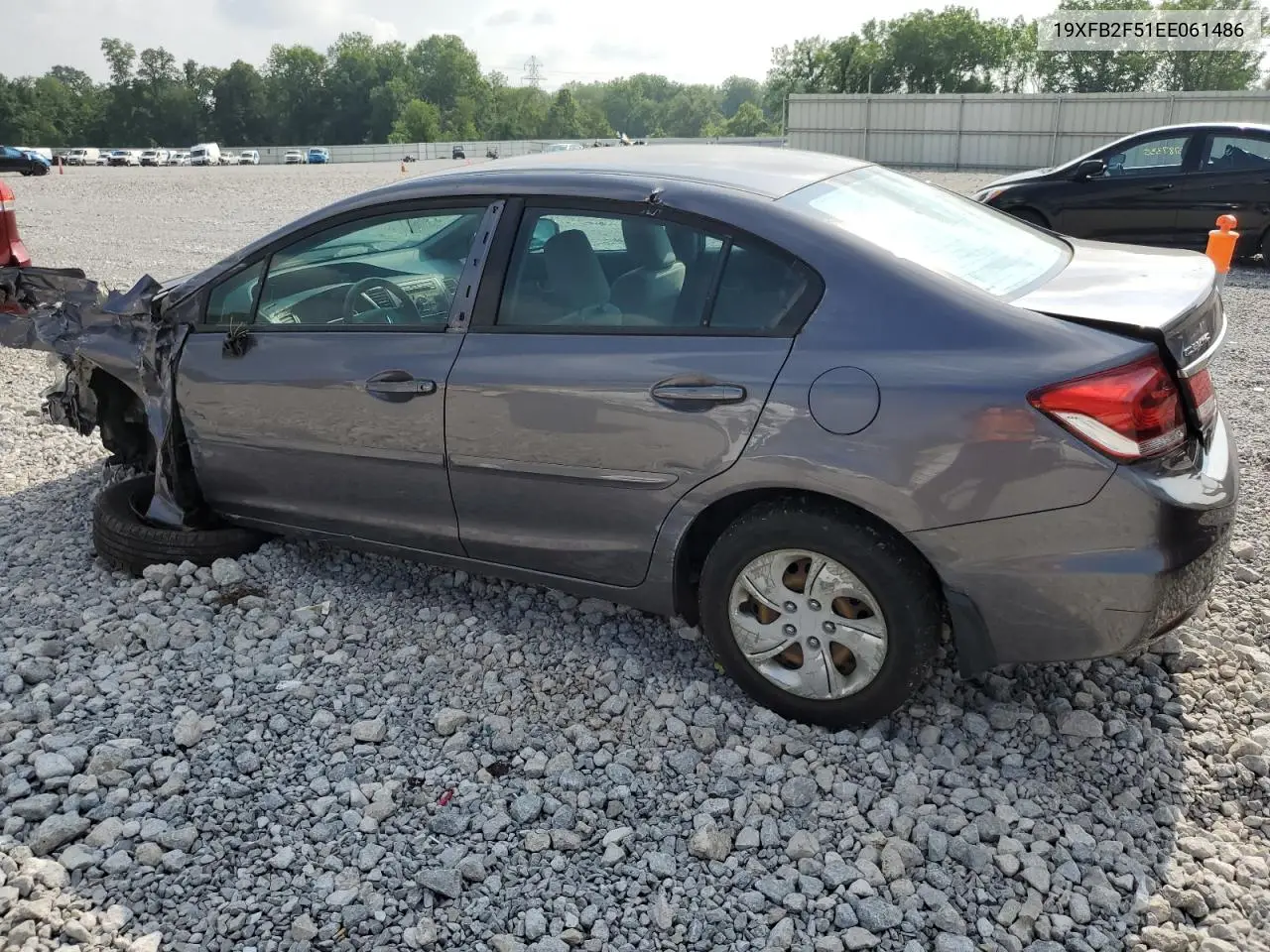 2014 Honda Civic Lx VIN: 19XFB2F51EE061486 Lot: 64221195