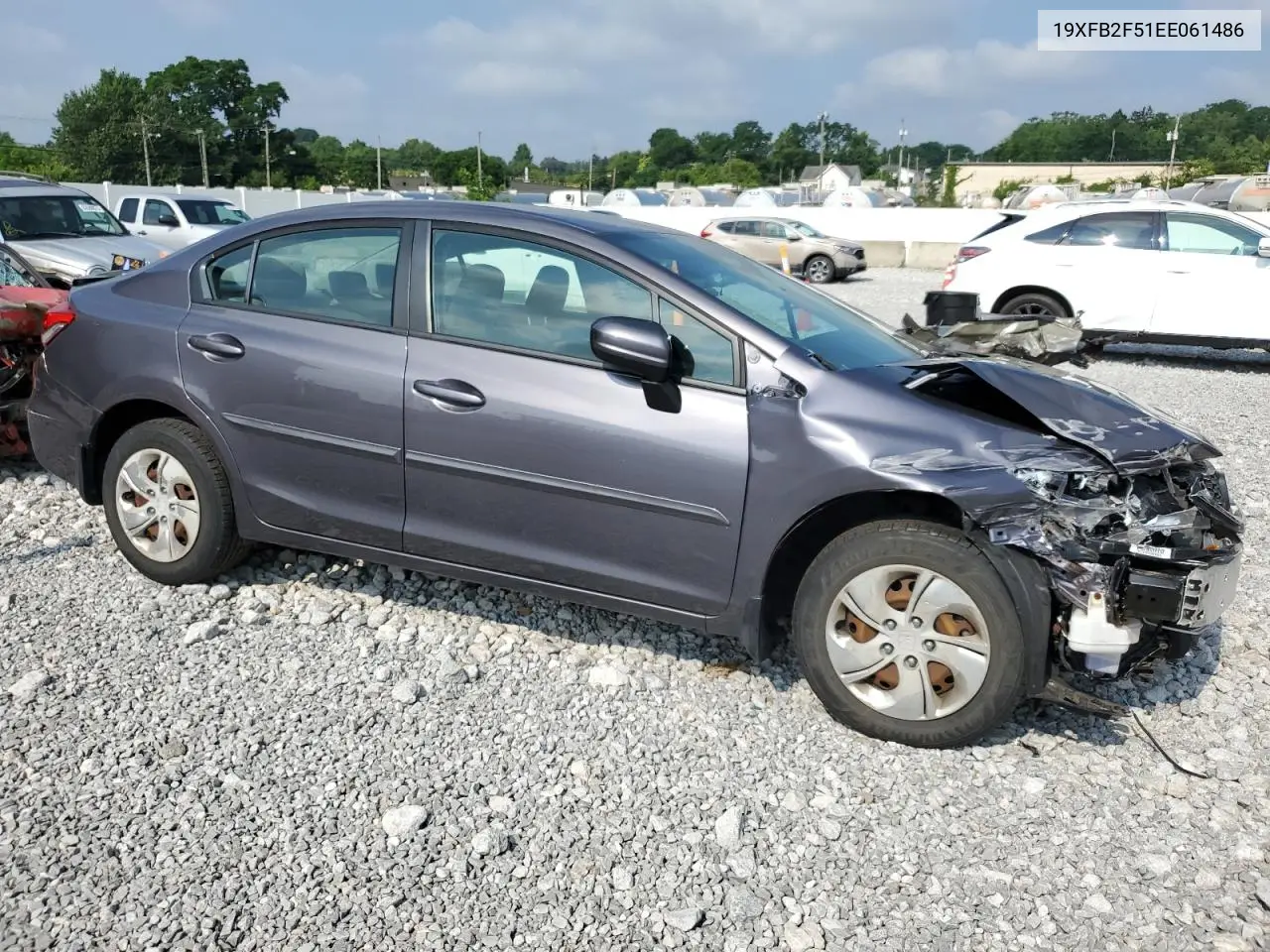 2014 Honda Civic Lx VIN: 19XFB2F51EE061486 Lot: 64221195
