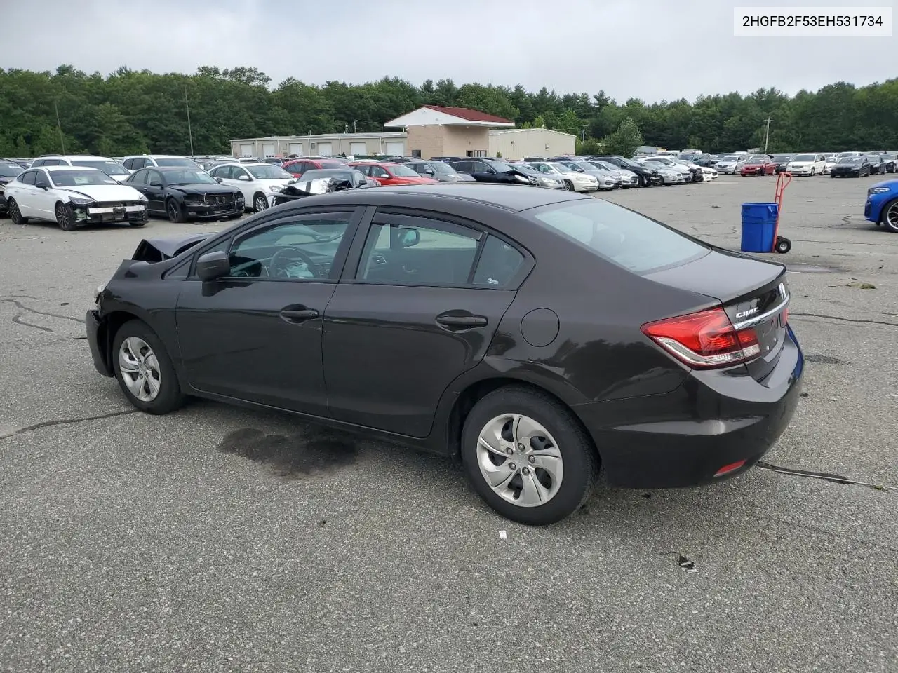 2014 Honda Civic Lx VIN: 2HGFB2F53EH531734 Lot: 64236505