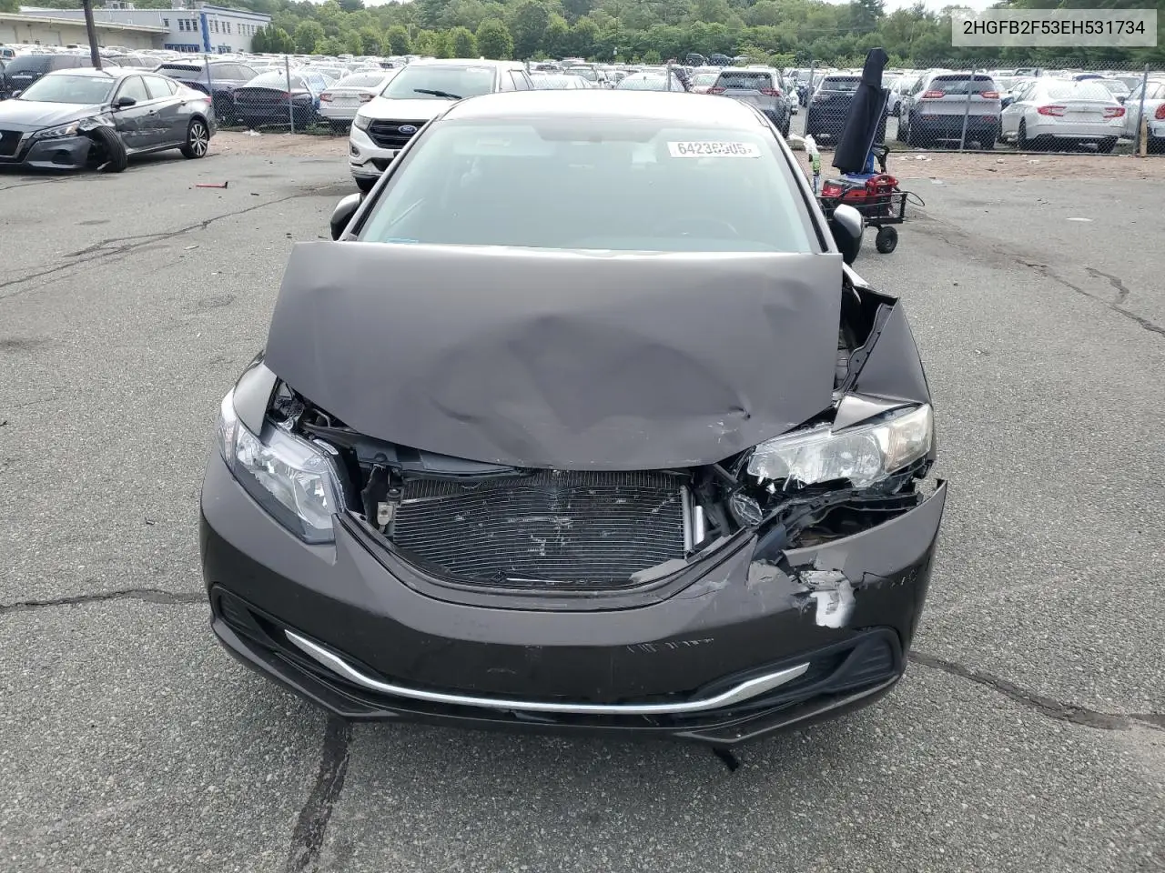 2014 Honda Civic Lx VIN: 2HGFB2F53EH531734 Lot: 64236505