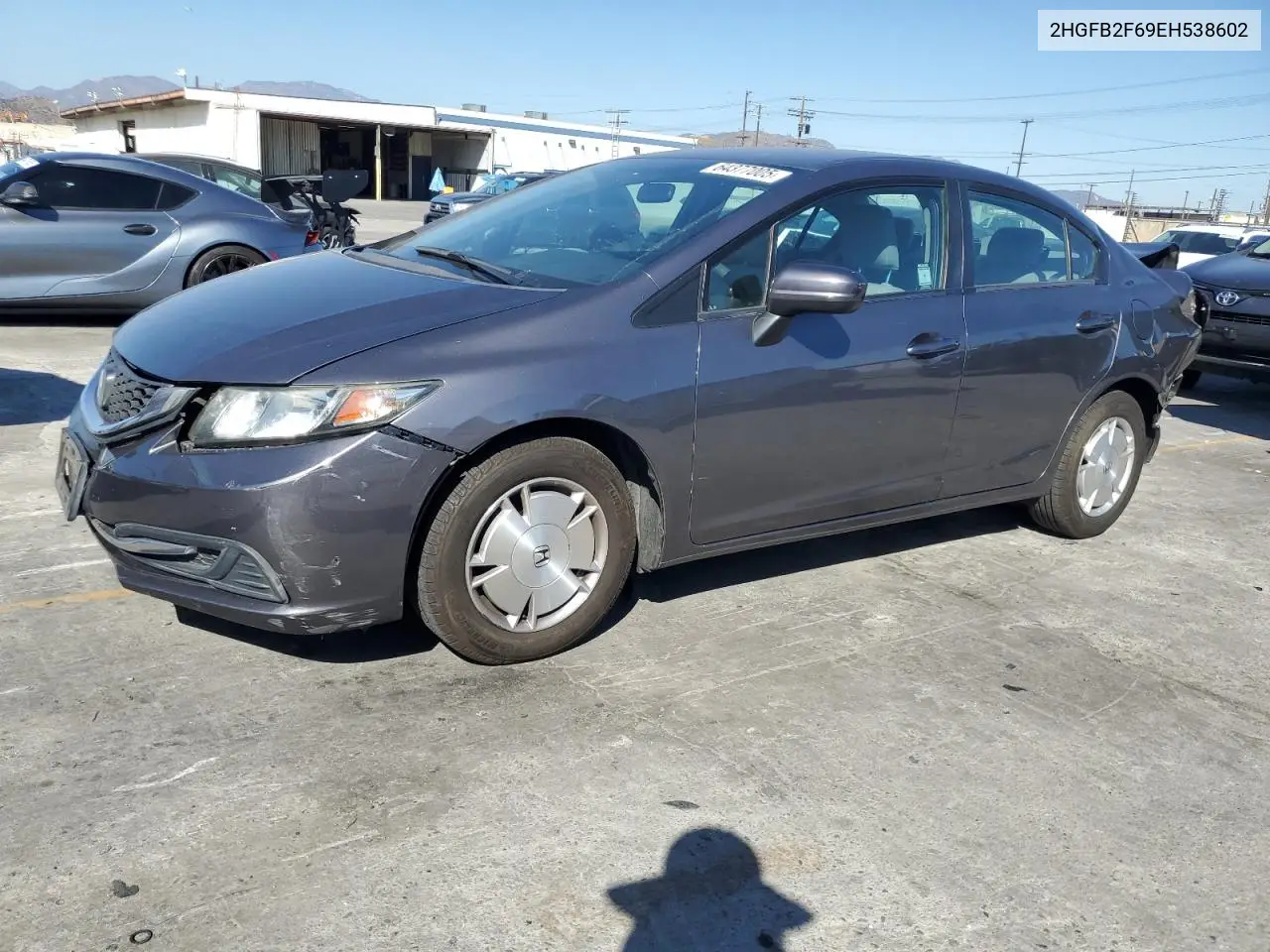 2014 Honda Civic Hf VIN: 2HGFB2F69EH538602 Lot: 64377005