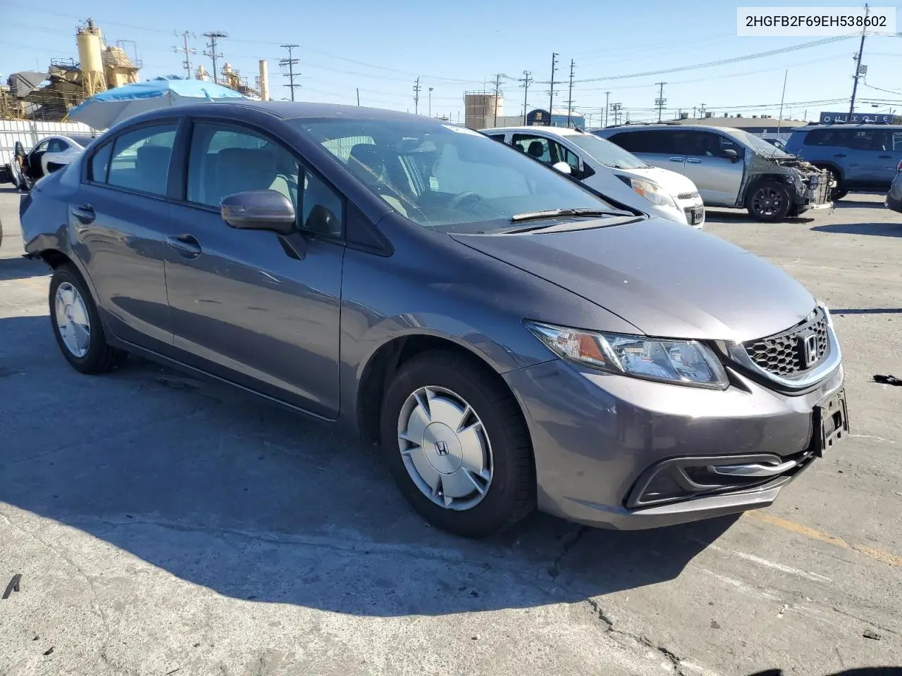 2014 Honda Civic Hf VIN: 2HGFB2F69EH538602 Lot: 64377005