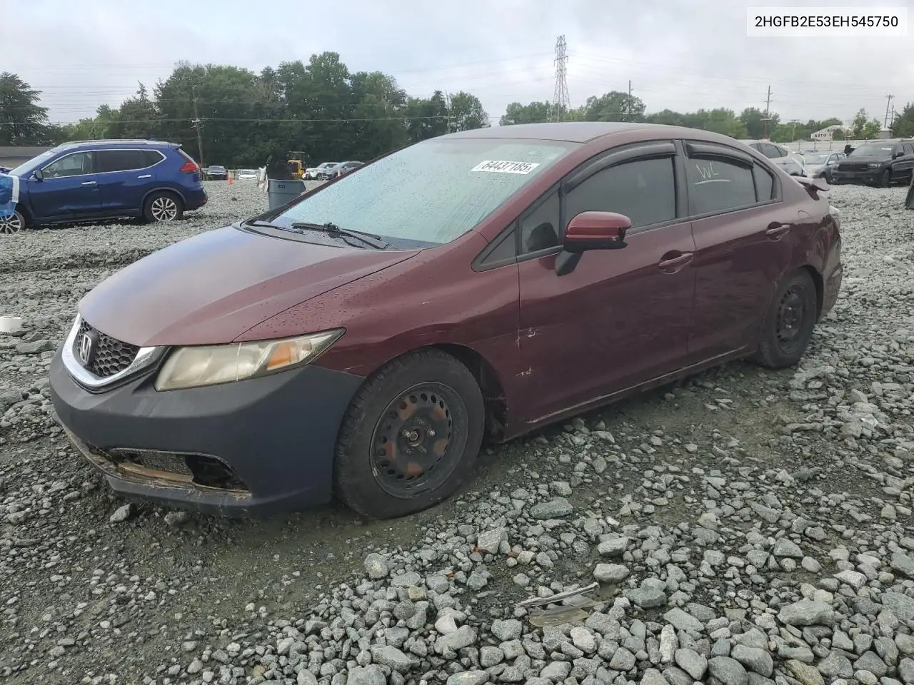 2hgfb2e53eh545750 2HGFB2E53EH545750 2014 Honda Civic Lx