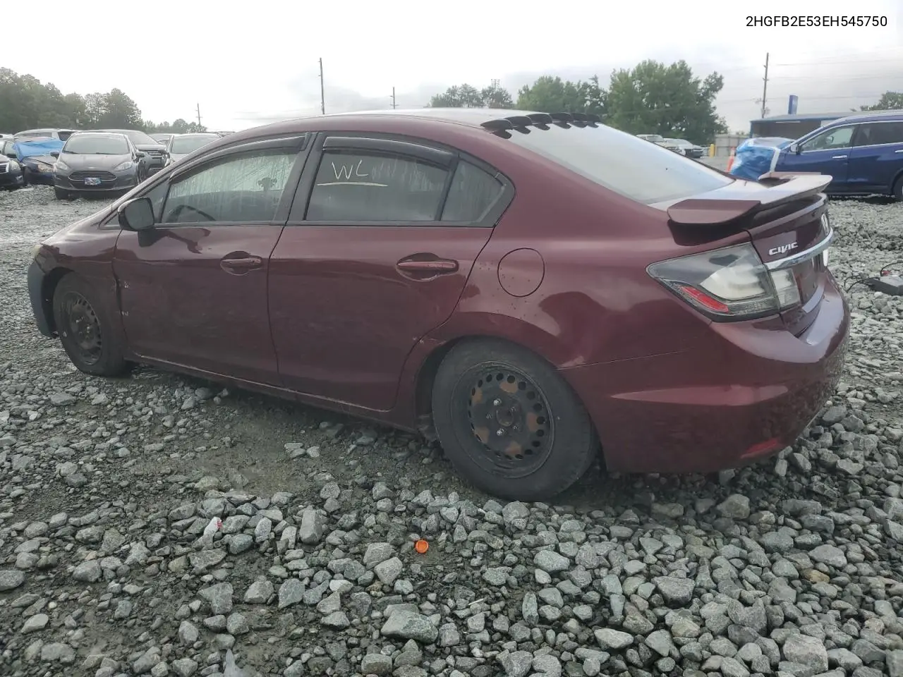 2hgfb2e53eh545750 2HGFB2E53EH545750 2014 Honda Civic Lx