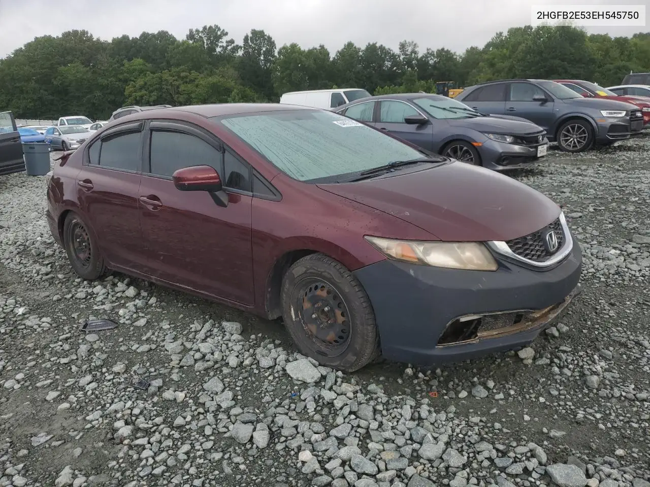 2hgfb2e53eh545750 2HGFB2E53EH545750 2014 Honda Civic Lx