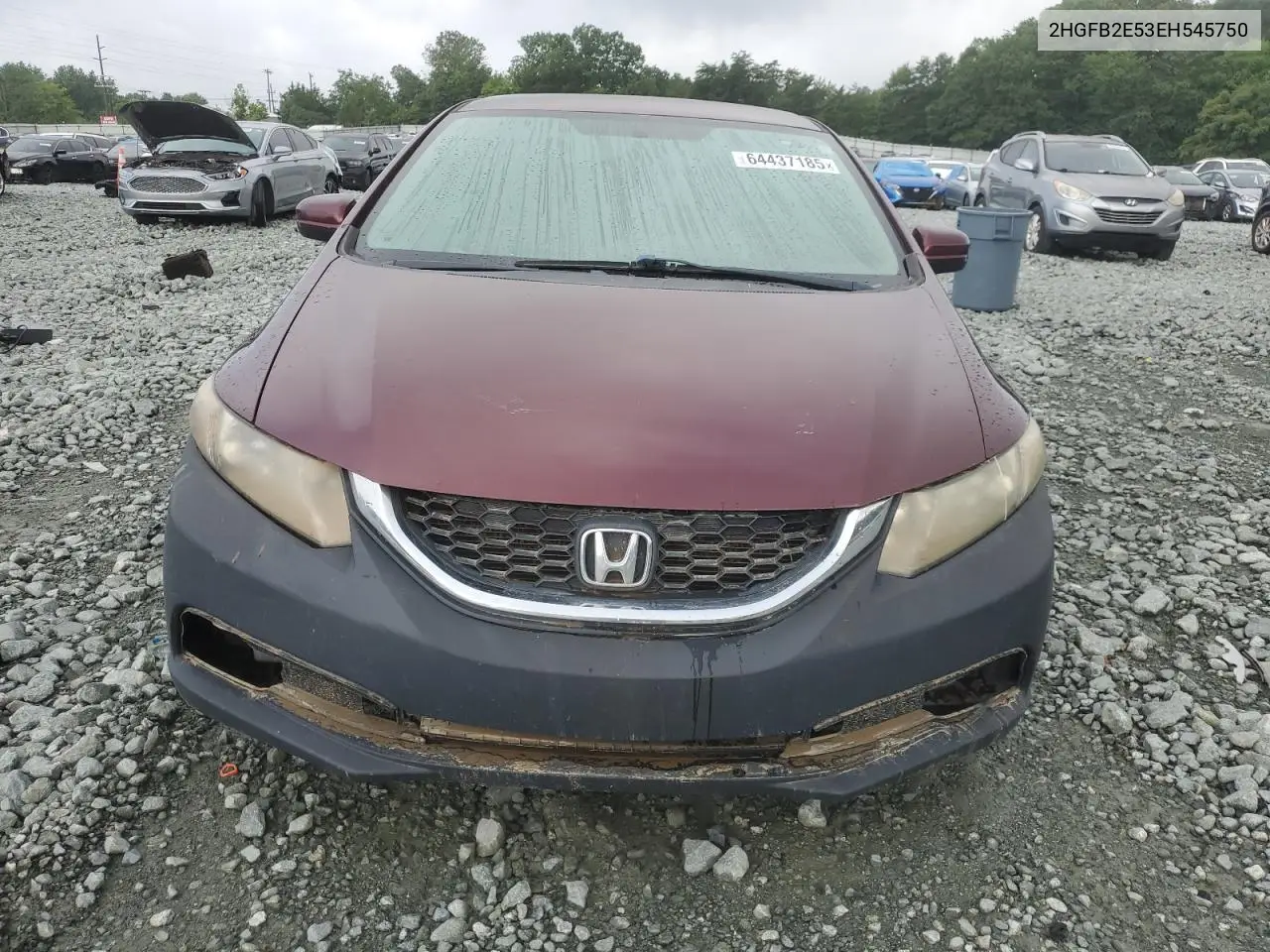 2hgfb2e53eh545750 2HGFB2E53EH545750 2014 Honda Civic Lx