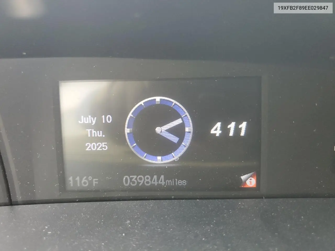 2014 Honda Civic Ex VIN: 19XFB2F89EE029847 Lot: 64523125