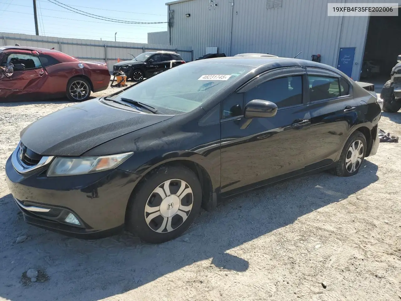 2015 Honda Civic Hybrid L VIN: 19XFB4F35FE202006 Lot: 48231745