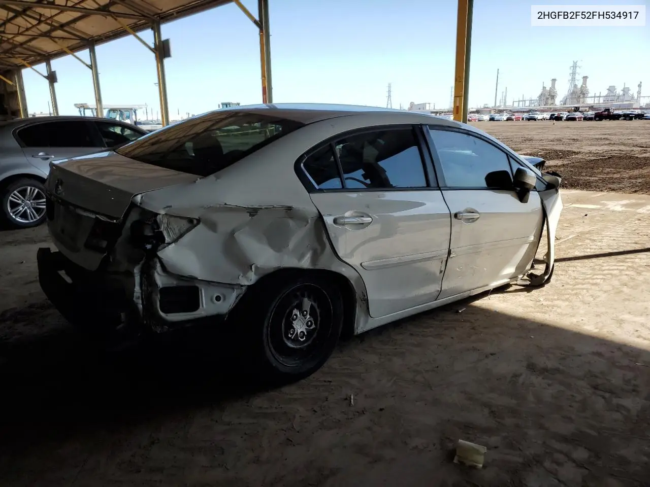 2015 Honda Civic Lx VIN: 2HGFB2F52FH534917 Lot: 49661065