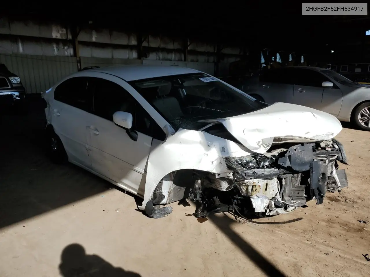 2015 Honda Civic Lx VIN: 2HGFB2F52FH534917 Lot: 49661065