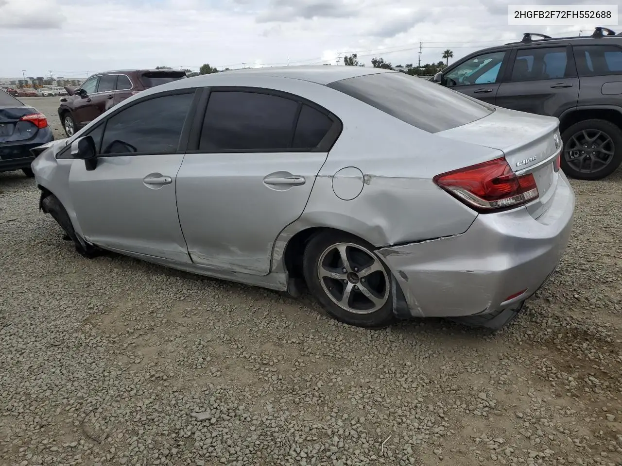 2015 Honda Civic Se VIN: 2HGFB2F72FH552688 Lot: 53386785