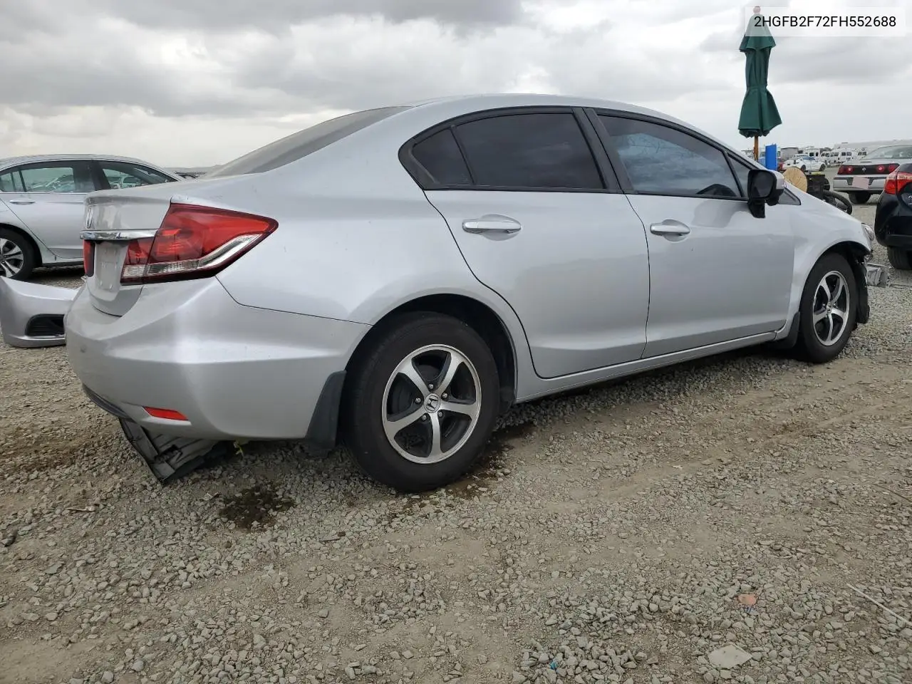 2015 Honda Civic Se VIN: 2HGFB2F72FH552688 Lot: 53386785