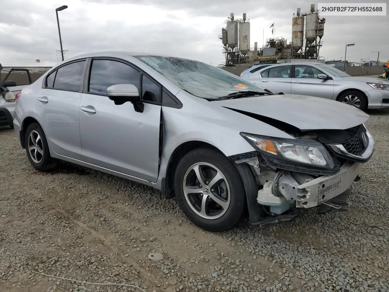 2015 Honda Civic Se VIN: 2HGFB2F72FH552688 Lot: 53386785