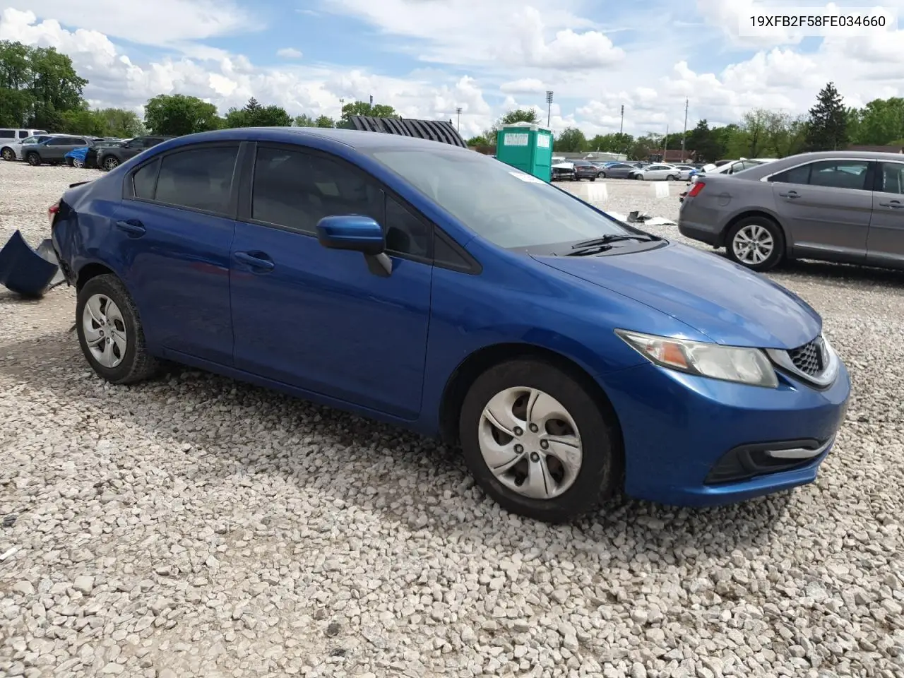 2015 Honda Civic Lx VIN: 19XFB2F58FE034660 Lot: 57153425