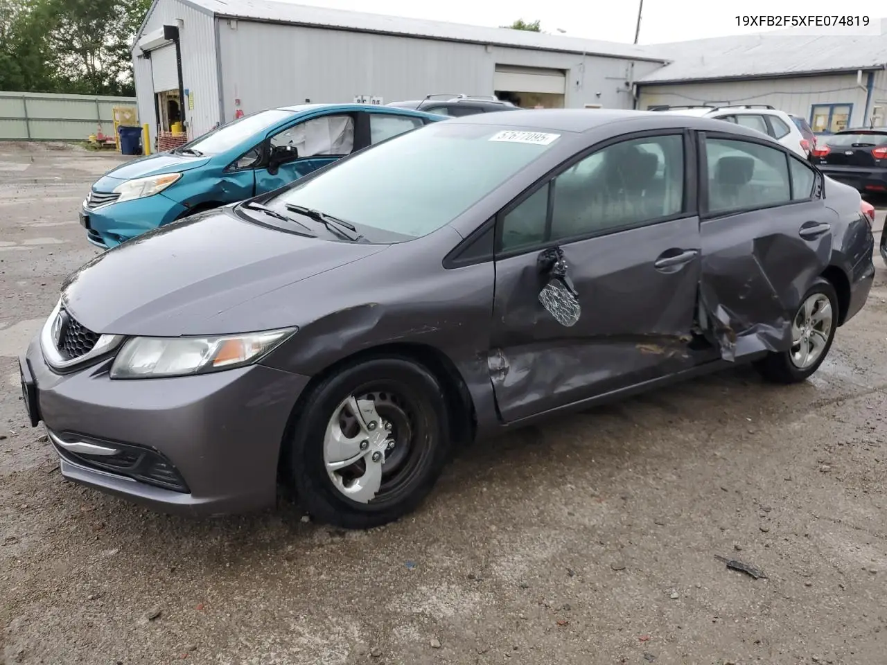 2015 Honda Civic Lx VIN: 19XFB2F5XFE074819 Lot: 57677095