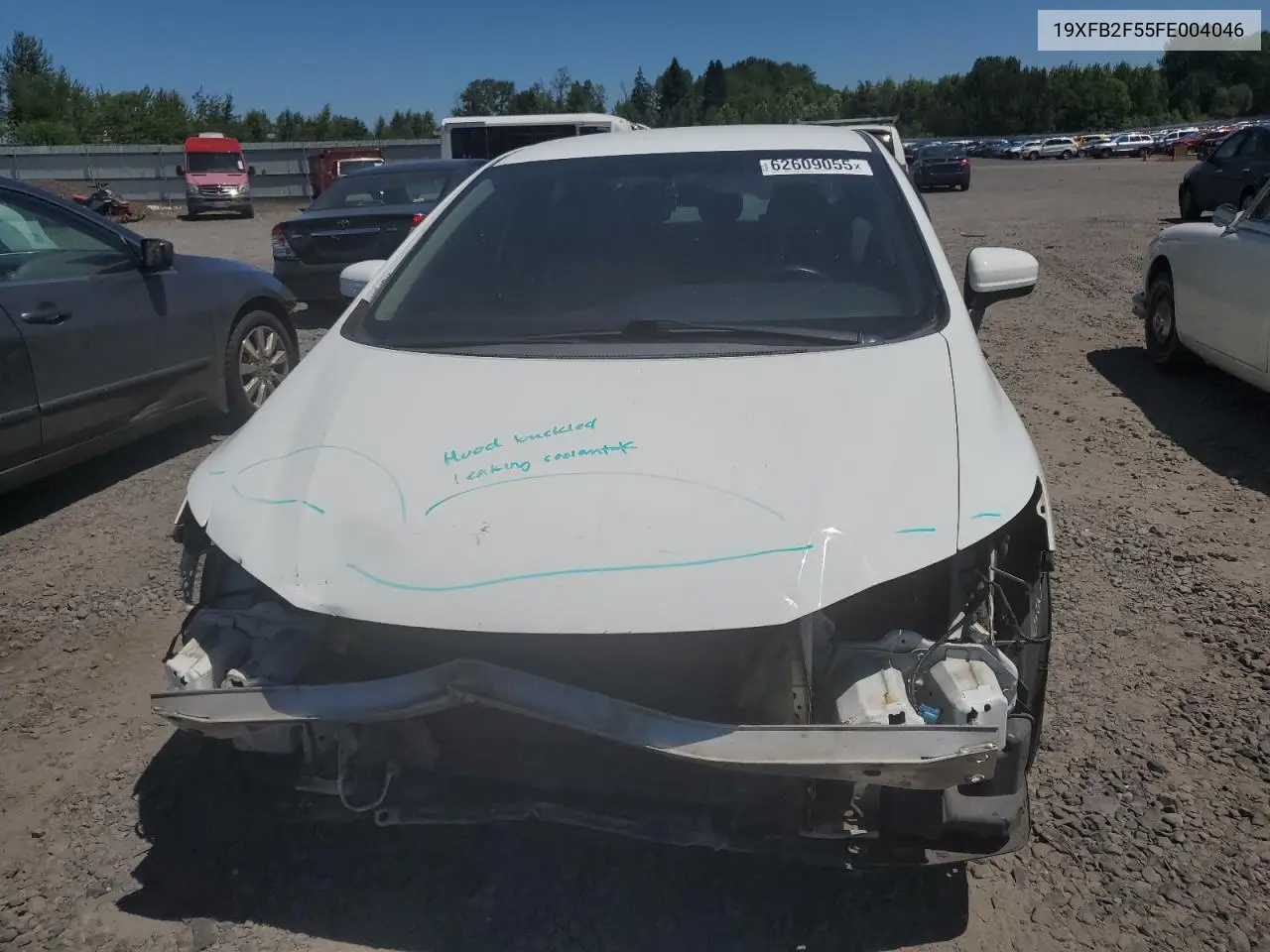 2015 Honda Civic Lx VIN: 19XFB2F55FE004046 Lot: 62609055