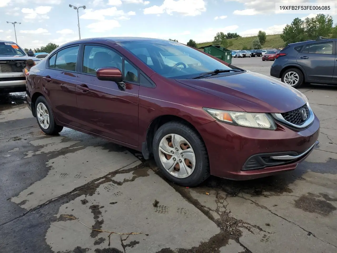 2015 Honda Civic Lx VIN: 19XFB2F53FE006085 Lot: 62768595