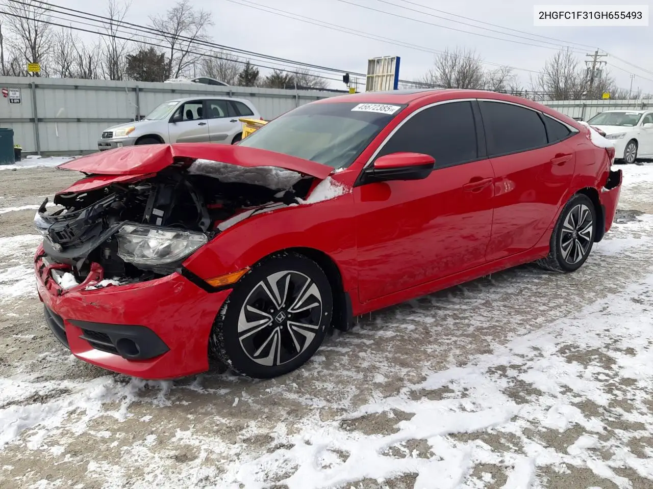 2016 Honda Civic Ex VIN: 2HGFC1F31GH655493 Lot: 45672385