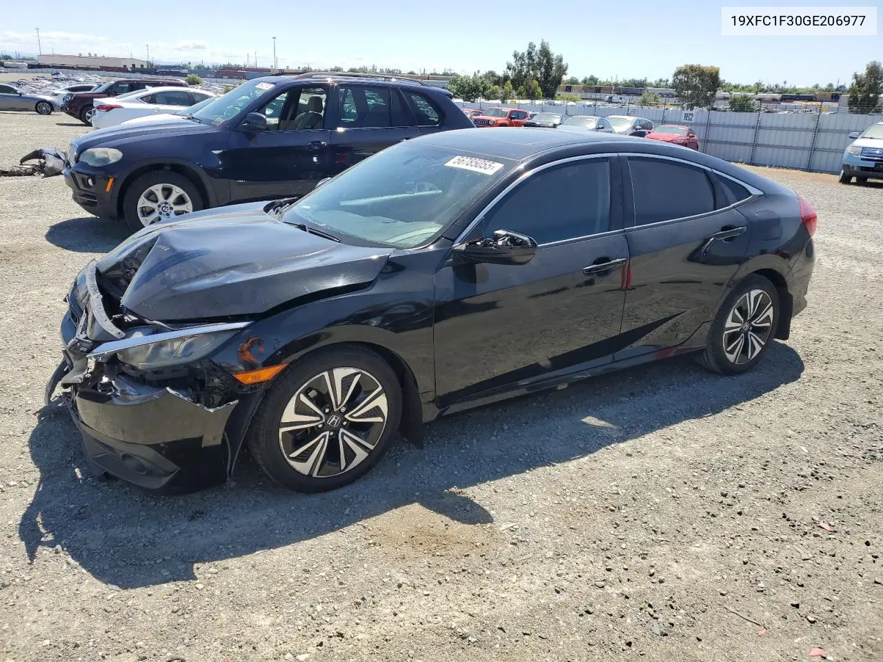 2016 Honda Civic Ex VIN: 19XFC1F30GE206977 Lot: 56785055